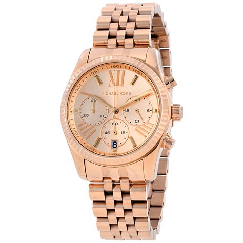 michael kors chronograph schwarz rose|michael kors lexington chronograph watch.